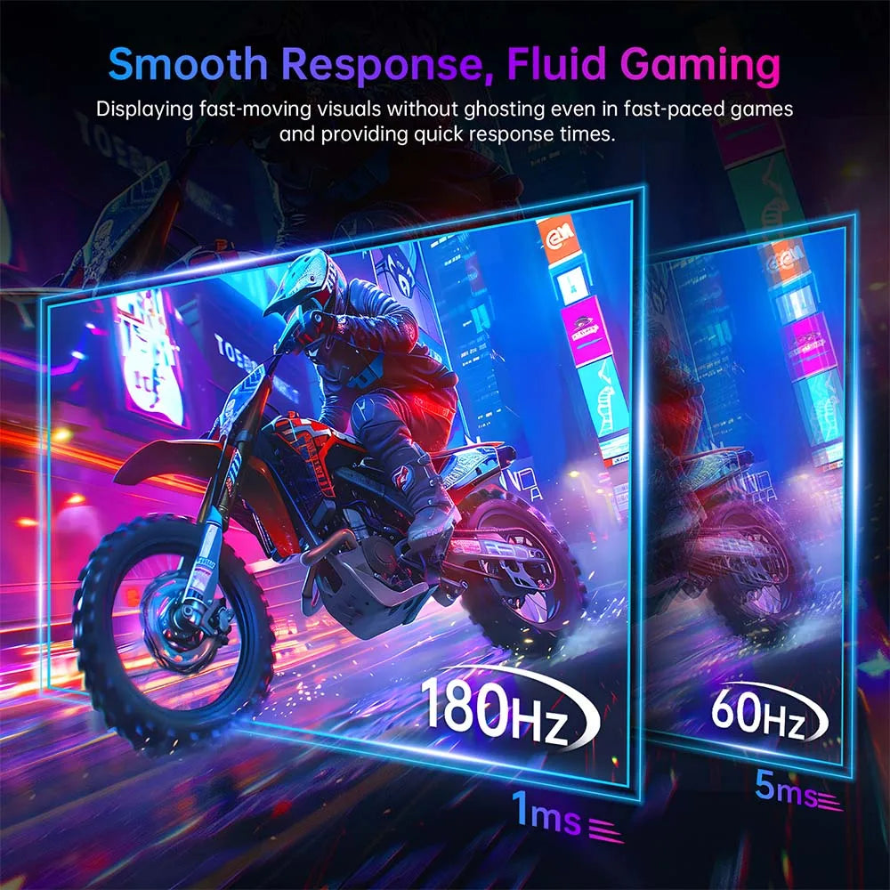 Écran Gaming KTC 23.8” 180Hz IPS HDR10 — Version 2025 Full HD