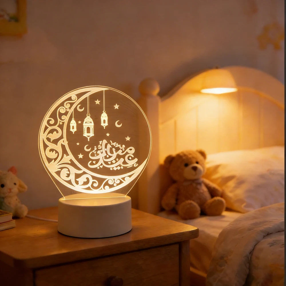 Veilleuse LED 3D Ramadan Eid