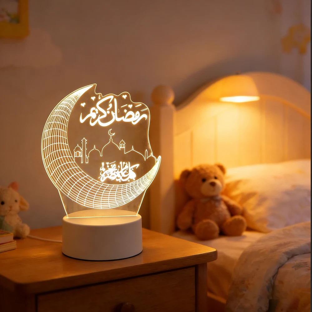 Veilleuse LED 3D Ramadan Eid