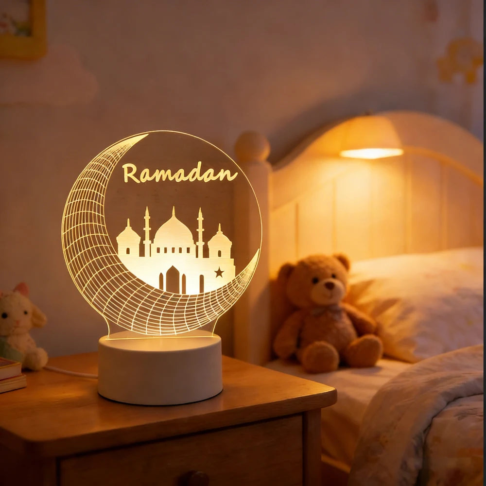 Veilleuse LED 3D Ramadan Eid