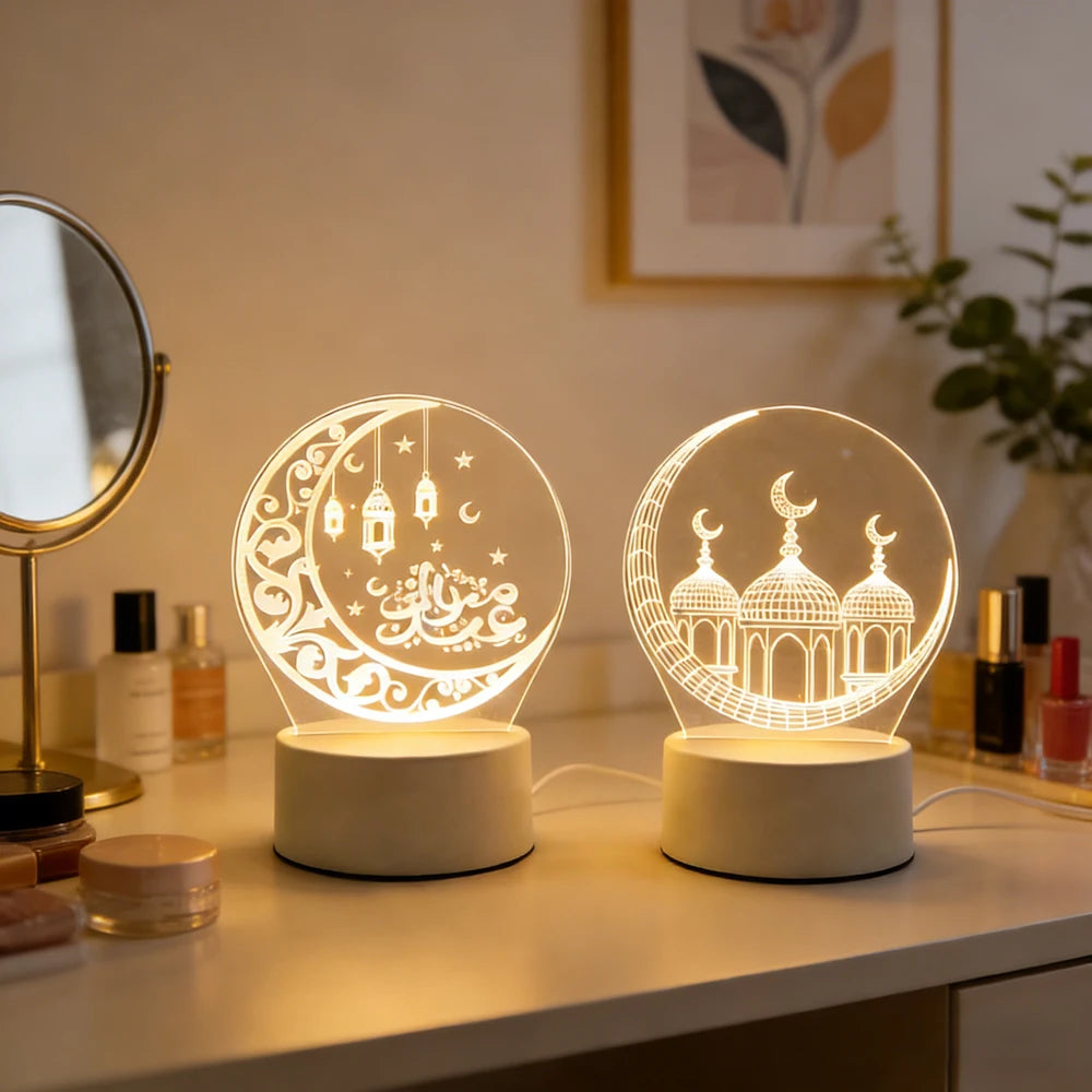 Veilleuse LED 3D Ramadan Eid