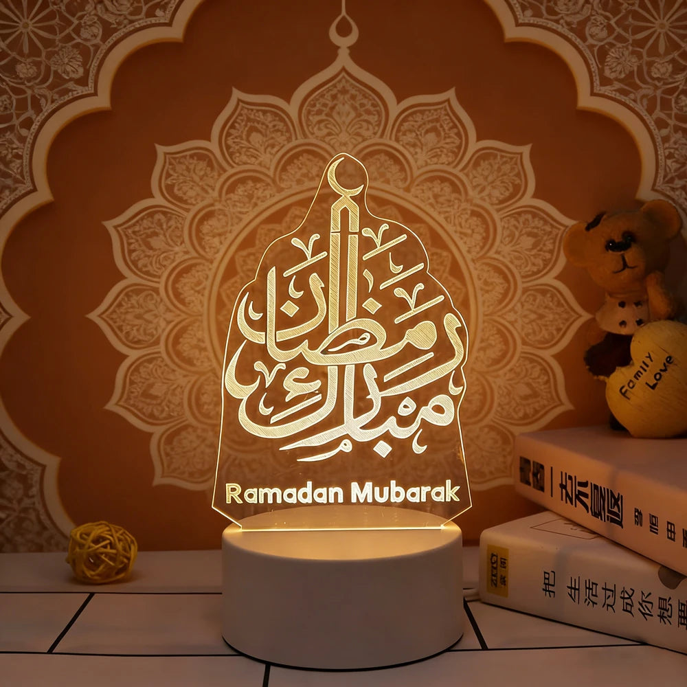 Veilleuse LED 3D Ramadan Eid