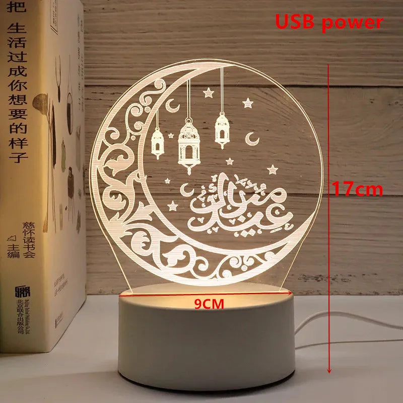 Veilleuse LED 3D Ramadan Eid