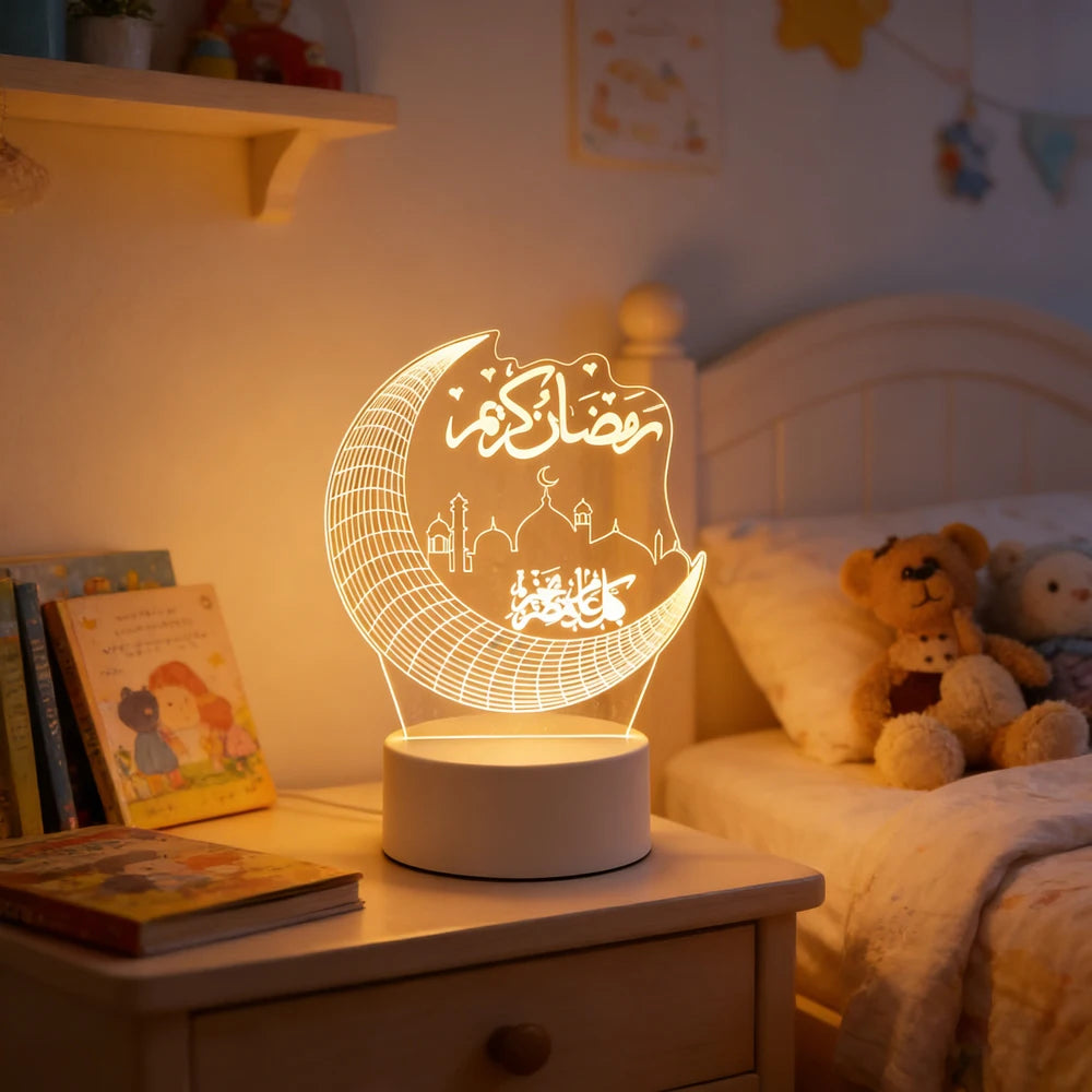 Veilleuse LED 3D Ramadan Eid