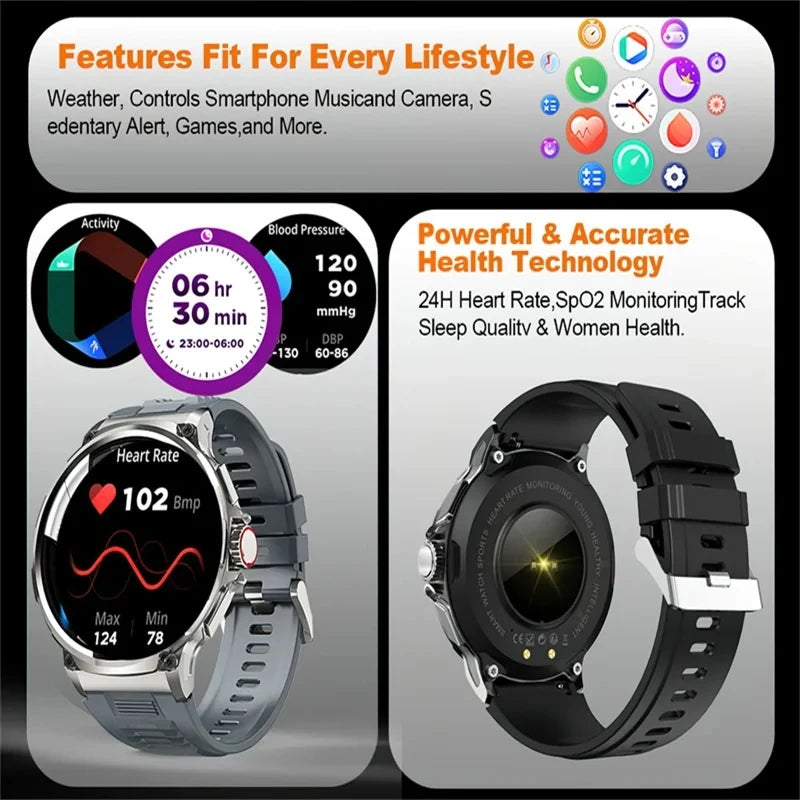 Montre connectée GPS AMOLED ultra HD
