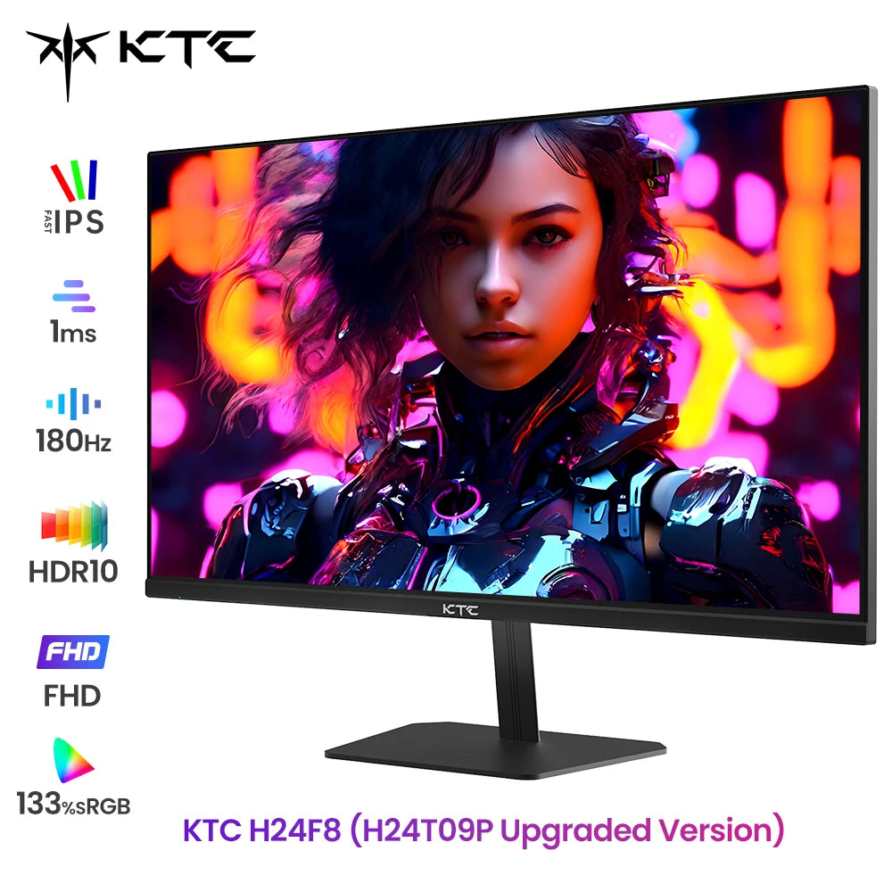 Écran Gaming KTC 23.8” 180Hz IPS HDR10 — Version 2025 Full HD