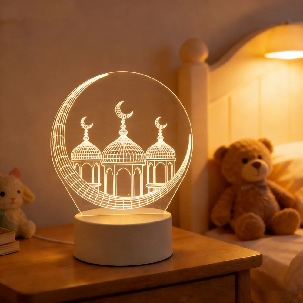 Veilleuse LED 3D Ramadan Eid
