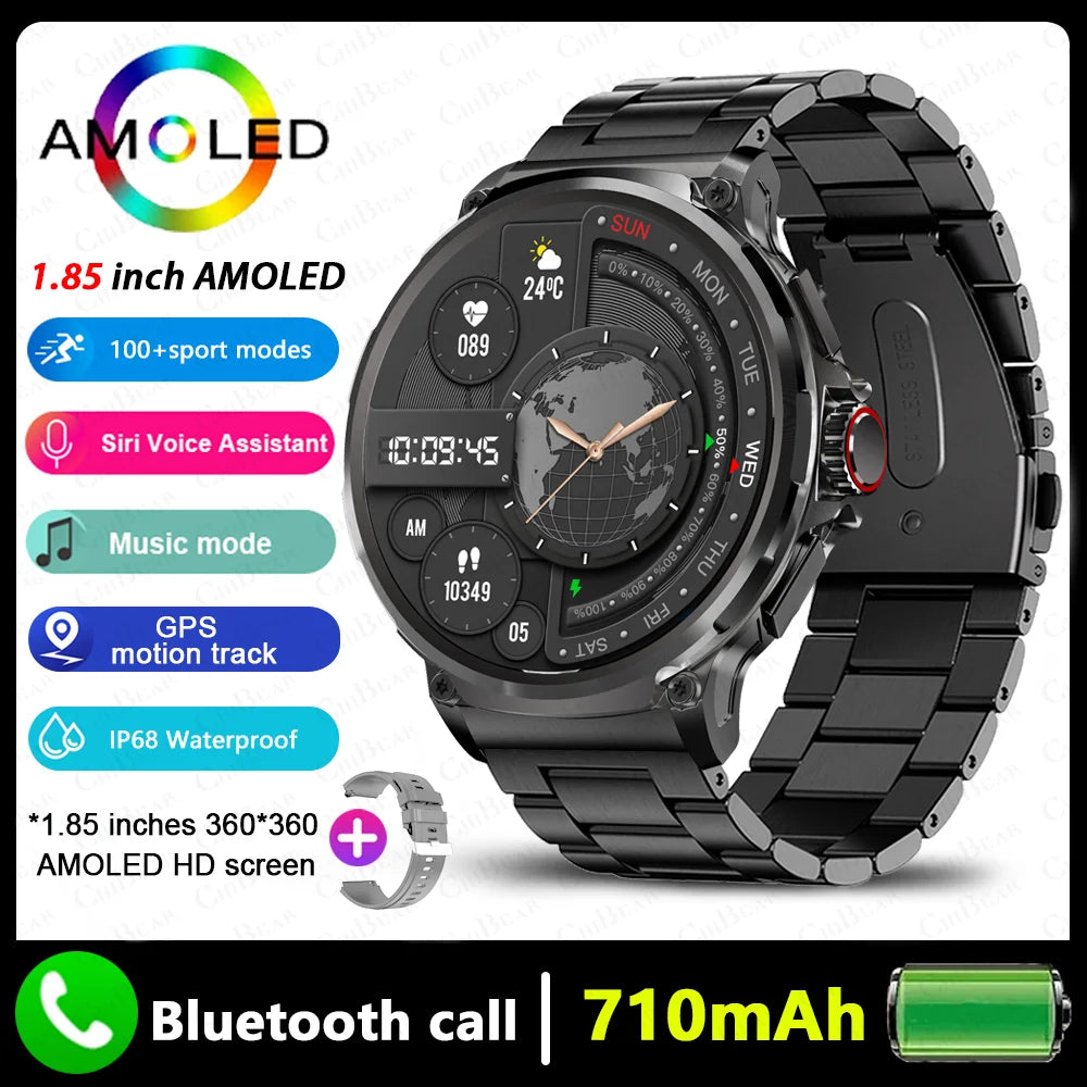 Montre connectée GPS AMOLED ultra HD