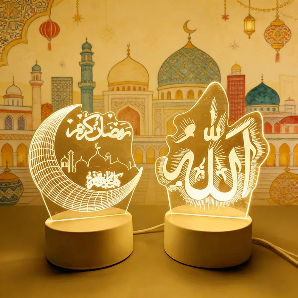 Veilleuse LED 3D Ramadan Eid