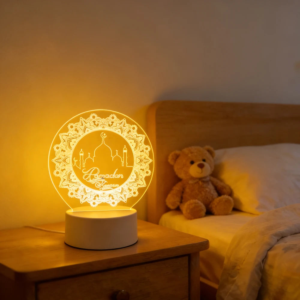 Veilleuse LED 3D Ramadan Eid